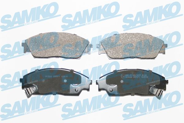 Комплект тормозных колодок, дисковый тормоз - 5SP071 SAMKO