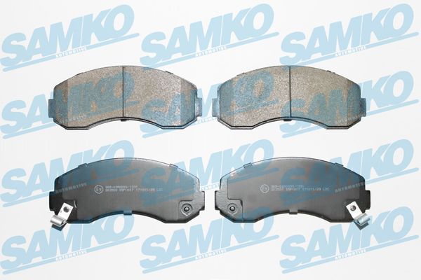 Комплект тормозных колодок, дисковый тормоз - 5SP1007 SAMKO