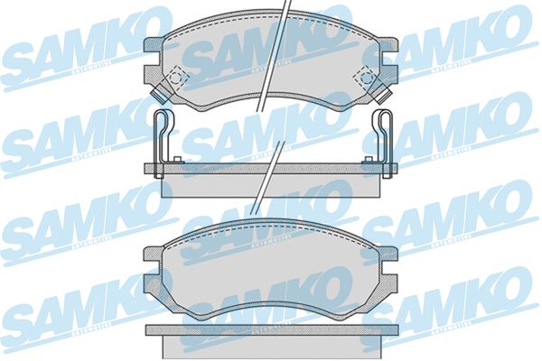 Brake Pad Set, disc brake - 5SP1008 SAMKO