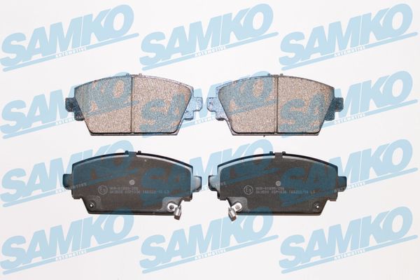 Комплект тормозных колодок, дисковый тормоз - 5SP1036 SAMKO