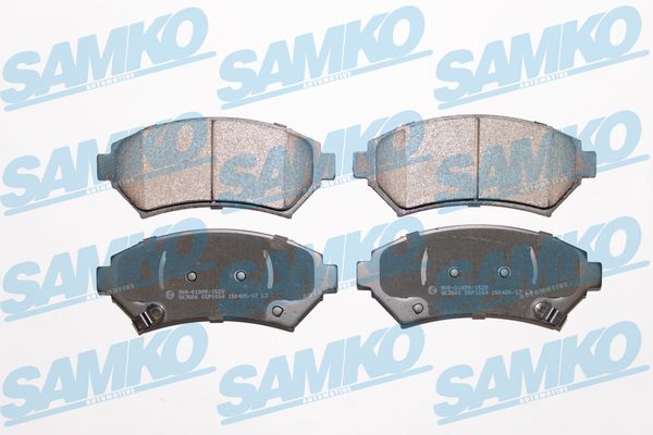 Комплект тормозных колодок, дисковый тормоз - 5SP1054 SAMKO