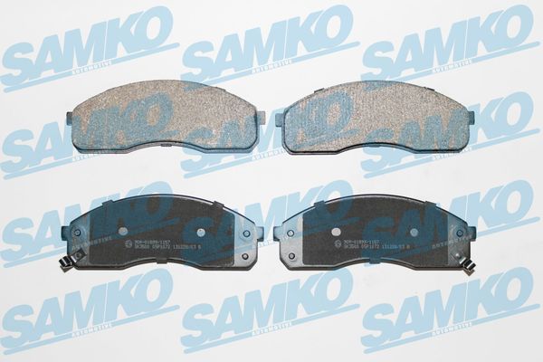 stabdžių trinkelių rinkinys, diskinis stabdys - 5SP1072 SAMKO