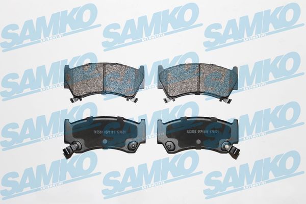 Комплект тормозных колодок, дисковый тормоз - 5SP1101 SAMKO