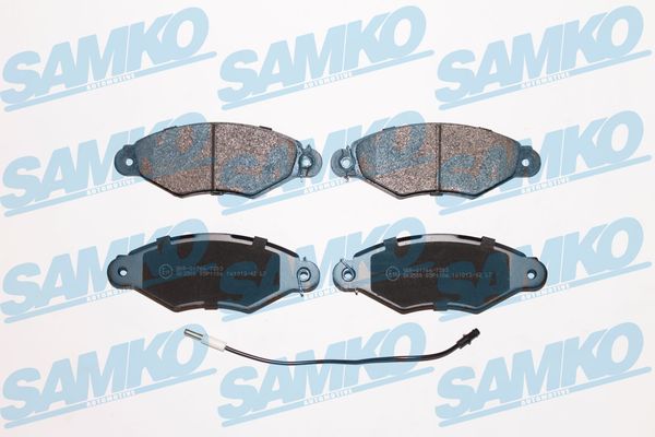 Комплект тормозных колодок, дисковый тормоз - 5SP1106 SAMKO