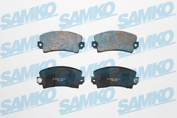Комплект тормозных колодок, дисковый тормоз - 5SP117 SAMKO