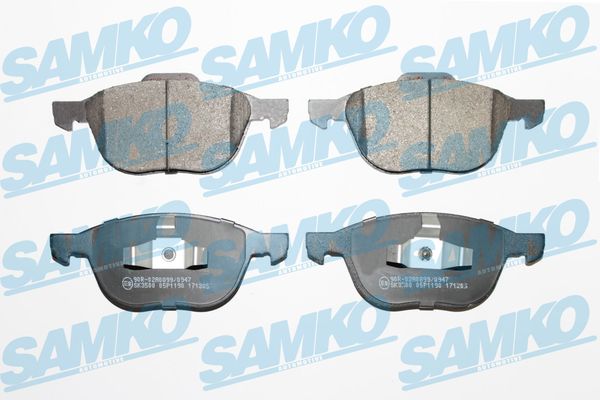 Brake Pad Set, disc brake - 5SP1190 SAMKO