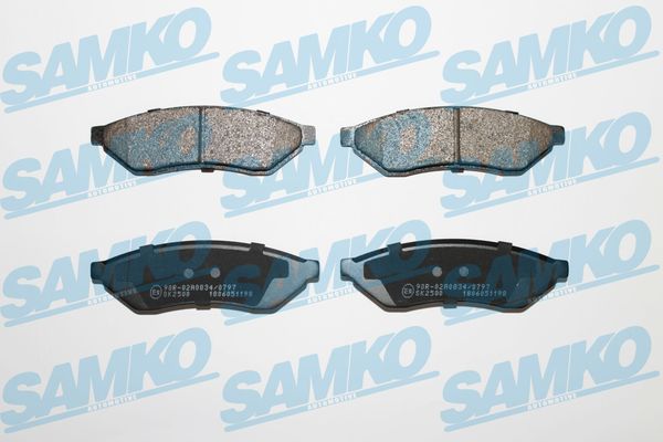 Комплект тормозных колодок, дисковый тормоз - 5SP1198 SAMKO