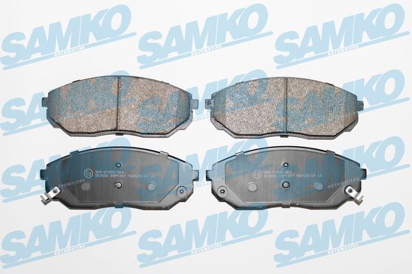 Комплект тормозных колодок, дисковый тормоз - 5SP1207 SAMKO