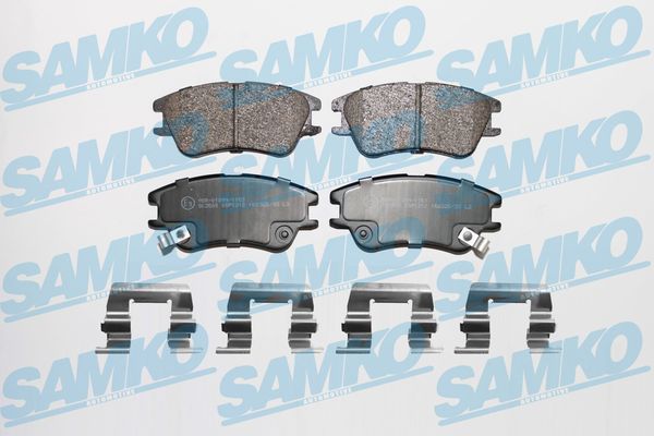 Комплект тормозных колодок, дисковый тормоз - 5SP1212 SAMKO
