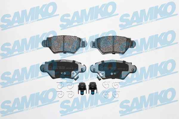 Комплект тормозных колодок, дисковый тормоз - 5SP1227 SAMKO