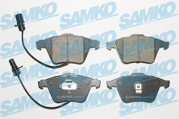 Комплект тормозных колодок, дисковый тормоз - 5SP1230 SAMKO