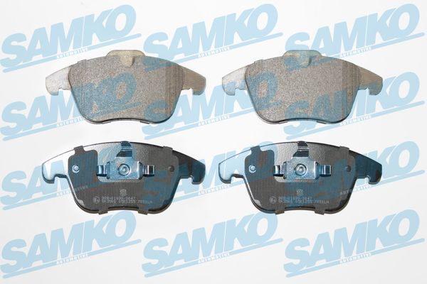 Комплект тормозных колодок, дисковый тормоз - 5SP1255 SAMKO
