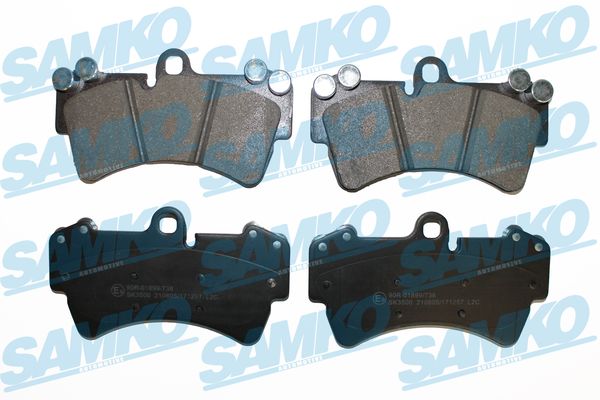 Комплект тормозных колодок, дисковый тормоз - 5SP1257 SAMKO