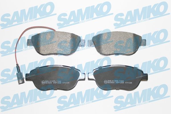 Комплект тормозных колодок, дисковый тормоз - 5SP1268 SAMKO