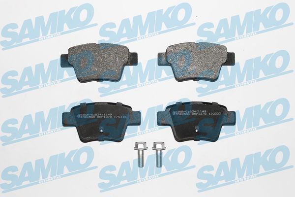 Brake Pad Set, disc brake - 5SP1278 SAMKO