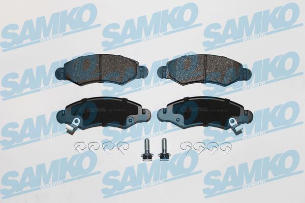 Комплект тормозных колодок, дисковый тормоз - 5SP1280 SAMKO