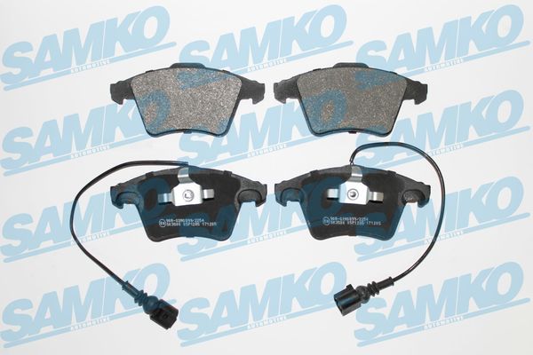 Комплект тормозных колодок, дисковый тормоз - 5SP1285 SAMKO