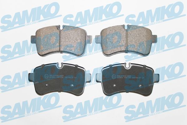 Комплект тормозных колодок, дисковый тормоз - 5SP1296 SAMKO