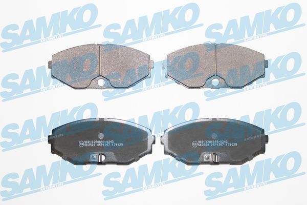 Комплект тормозных колодок, дисковый тормоз - 5SP1357 SAMKO