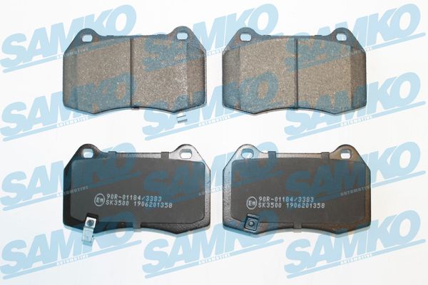 Комплект тормозных колодок, дисковый тормоз - 5SP1358 SAMKO