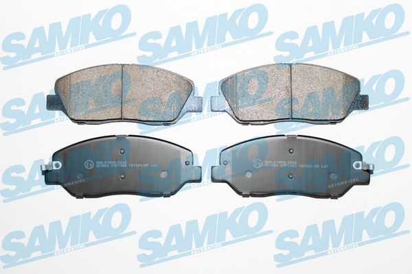 Комплект тормозных колодок, дисковый тормоз - 5SP1382 SAMKO
