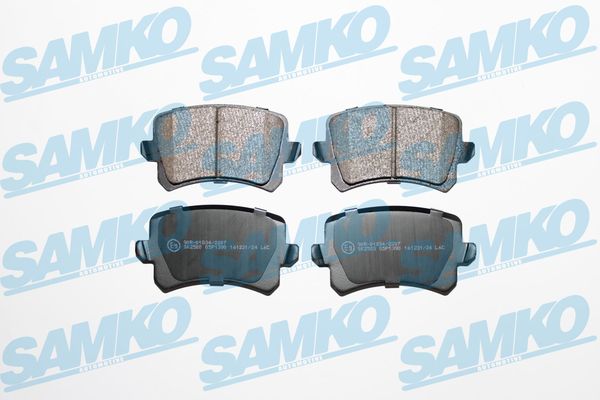 Комплект тормозных колодок, дисковый тормоз - 5SP1390 SAMKO
