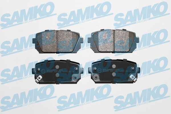 Комплект тормозных колодок, дисковый тормоз - 5SP1416 SAMKO