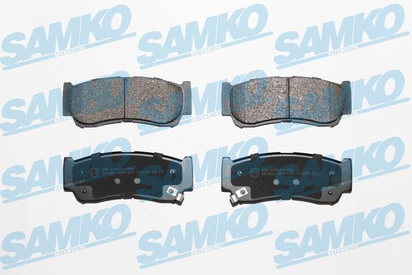 Комплект тормозных колодок, дисковый тормоз - 5SP1417 SAMKO