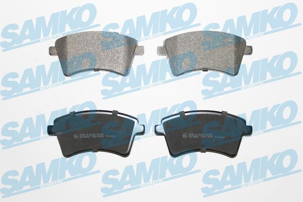 Комплект тормозных колодок, дисковый тормоз - 5SP1465 SAMKO