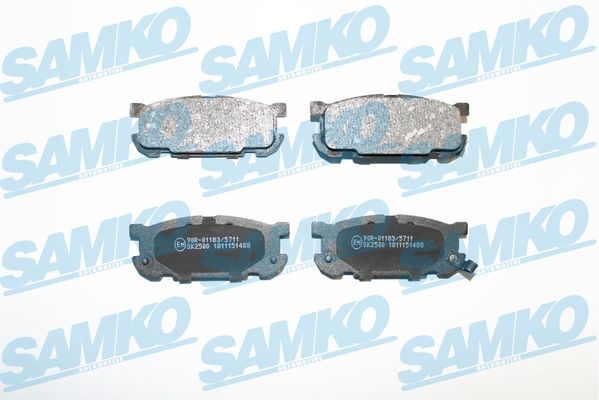 Комплект тормозных колодок, дисковый тормоз - 5SP1488 SAMKO