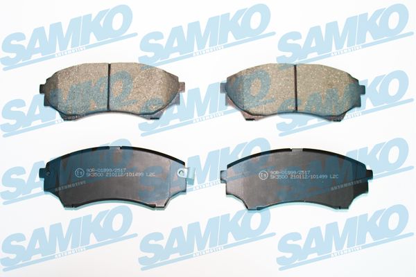 Комплект тормозных колодок, дисковый тормоз - 5SP1499 SAMKO