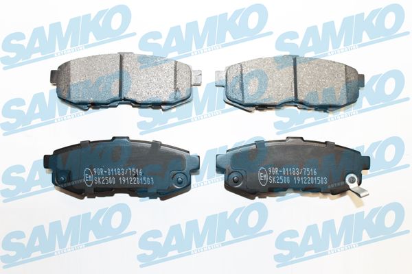 Комплект тормозных колодок, дисковый тормоз - 5SP1503 SAMKO