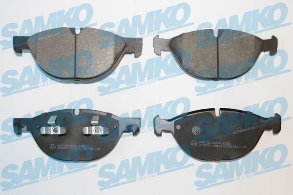 Комплект тормозных колодок, дисковый тормоз - 5SP1518 SAMKO