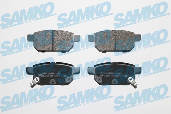 Brake Pad Set, disc brake - 5SP1571 SAMKO