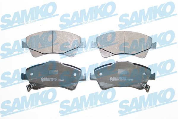 Brake Pad Set, disc brake - 5SP1589 SAMKO