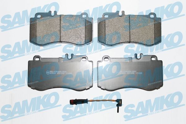 Комплект тормозных колодок, дисковый тормоз - 5SP1592A SAMKO