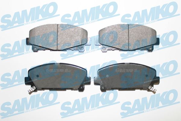 stabdžių trinkelių rinkinys, diskinis stabdys - 5SP1607 SAMKO