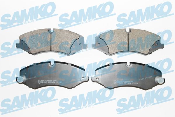 Комплект тормозных колодок, дисковый тормоз - 5SP1616 SAMKO