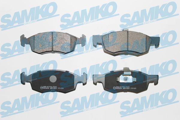 Brake Pad Set, disc brake - 5SP1654 SAMKO