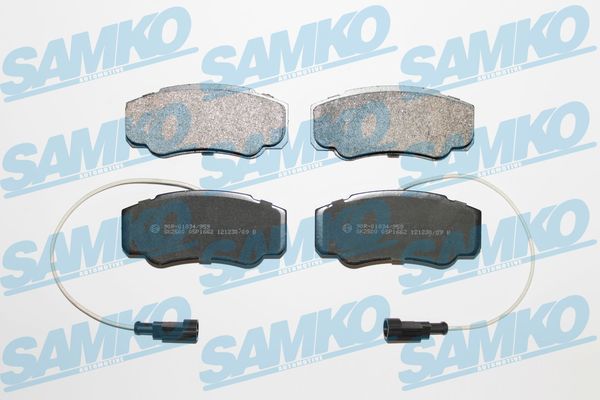 Комплект тормозных колодок, дисковый тормоз - 5SP1662 SAMKO