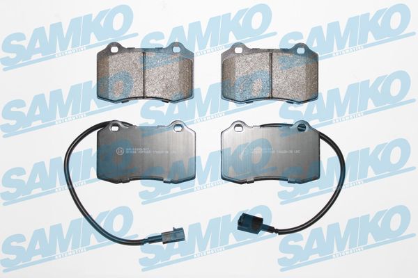 Комплект тормозных колодок, дисковый тормоз - 5SP1665 SAMKO