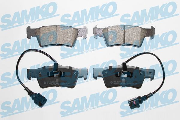 Комплект тормозных колодок, дисковый тормоз - 5SP1667 SAMKO