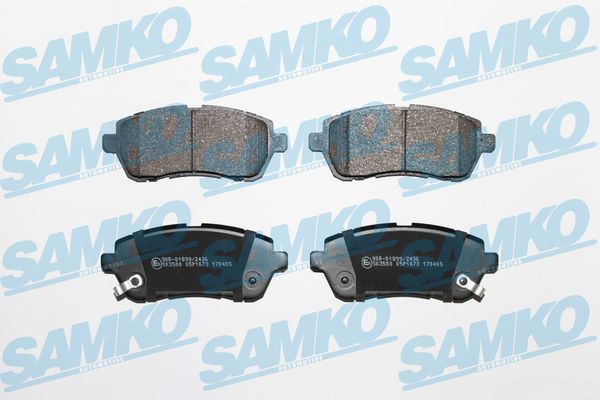 Комплект тормозных колодок, дисковый тормоз - 5SP1673 SAMKO