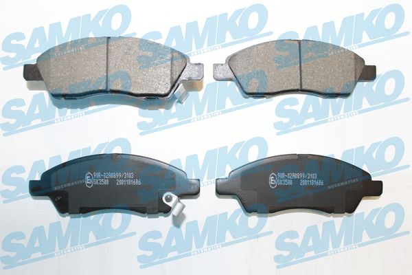 Kit pastiglie freno, Freno a disco - 5SP1686 SAMKO