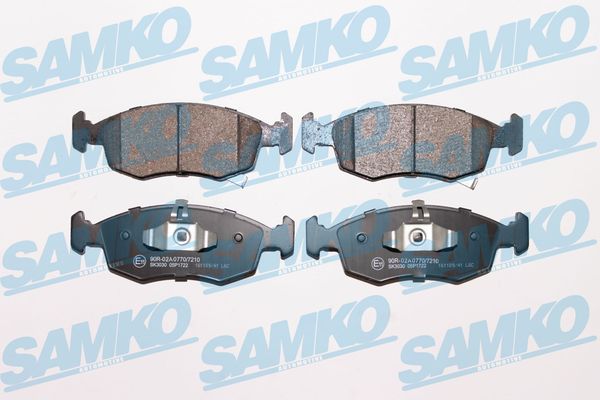 Комплект тормозных колодок, дисковый тормоз - 5SP1722 SAMKO