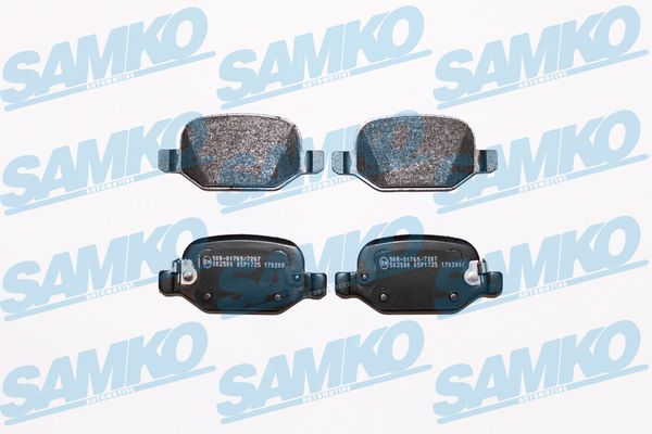 Комплект тормозных колодок, дисковый тормоз - 5SP1725 SAMKO