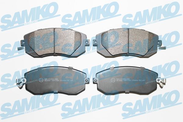 Комплект тормозных колодок, дисковый тормоз - 5SP1729 SAMKO