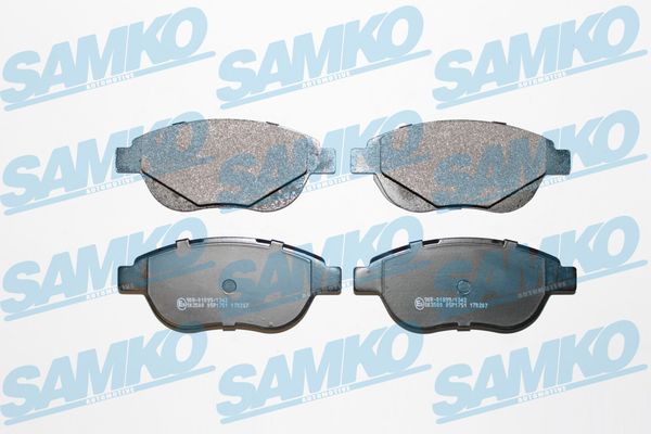 Brake Pad Set, disc brake - 5SP1751 SAMKO