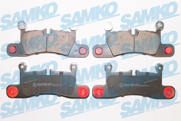 Комплект тормозных колодок, дисковый тормоз - 5SP1755 SAMKO