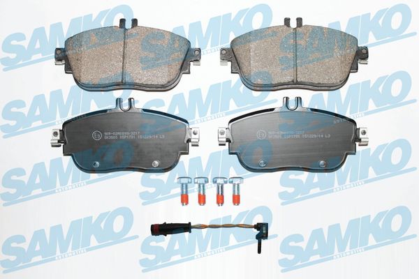 Комплект тормозных колодок, дисковый тормоз - 5SP1781A SAMKO